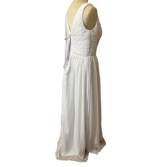 Pre-Owned White Bridesmaid Chiffon lace corset Dress  Size: 12 ( see measurement - Picture 8 of 16